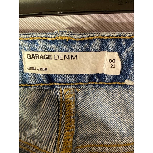 Garage Denim Jeans  Size 00  Heavy Denim  Straight Leg distressed jeans - Picture 5 of 14
